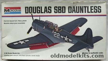 Monogram 1/48 Douglas SBD Dauntless - White Box Issue, 6830 plastic model kit